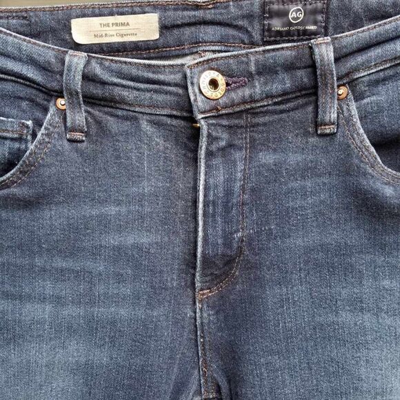 AG Adriano Goldschmield The Prima Mid Rise Cigarette Jean size 28R - Picture 10 of 13